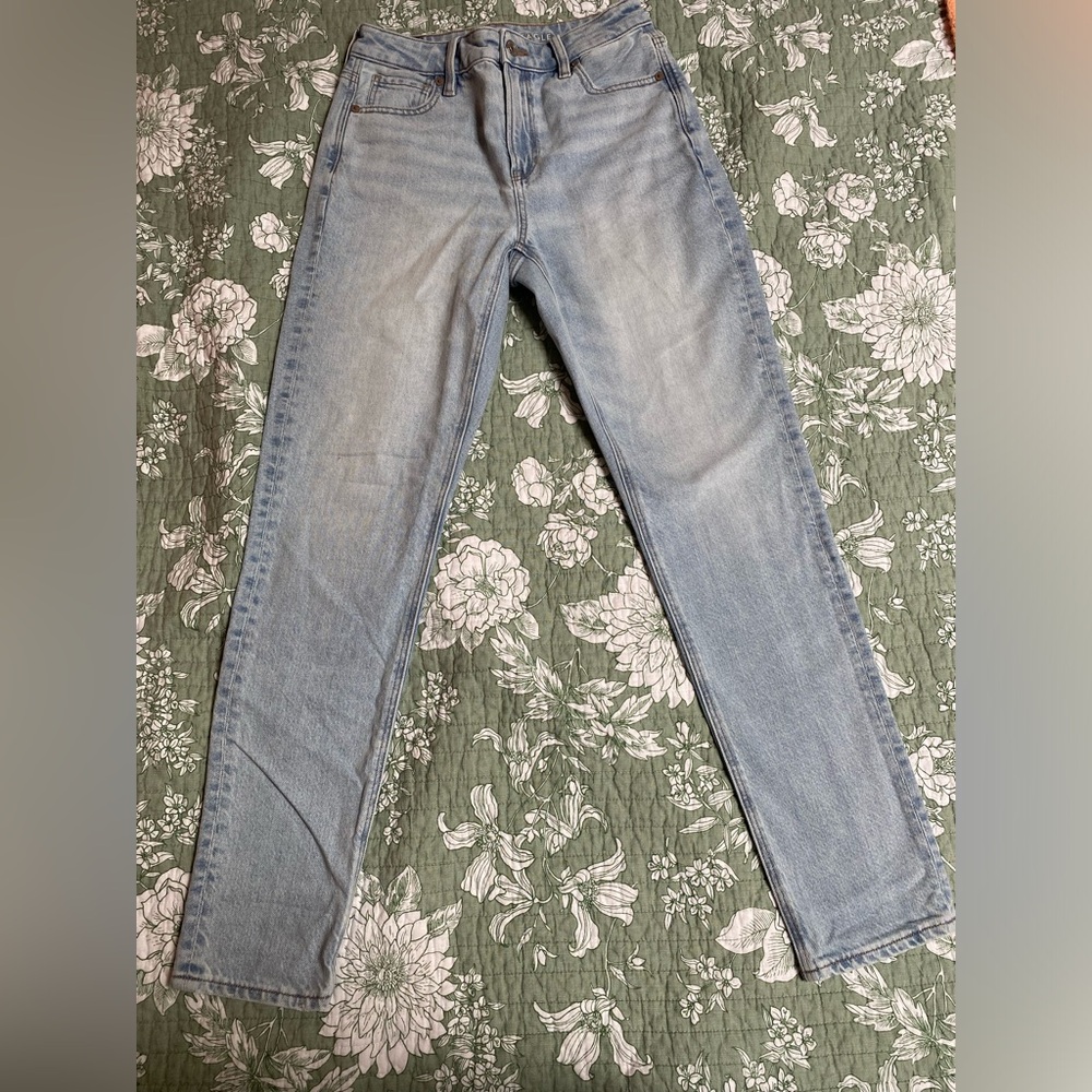 American Eagle Outfitters Light Blue Denim Mom Jeans Size 00 Regular